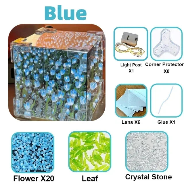 DIY Tulip Mirror Lamp